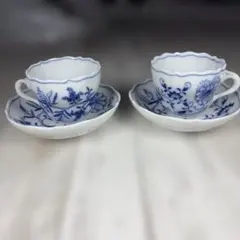 マイセン　小皿2枚　ブルーオニオン　ミニオーバルディッシュ マイセン 小皿2枚 ブルーオニオン ミニオーバルディッシュ - メルカリ