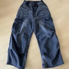 美品　デニム　カーゴパンツ