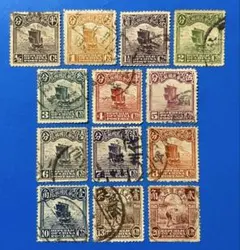 激レア！】旧中国切手 北京新版 帆船切手(使用済み、23枚) - メルカリ