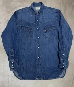 40s Levi’s ロングホーン　ウエスタンシャツ　デニム　復刻　日本製LVCのサムネイル