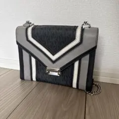 MICHAEL KORS ショルダーバッグ ブラック グレー 美品
