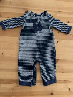 Baby GAP ストライプロンパース 3-6ヶ月