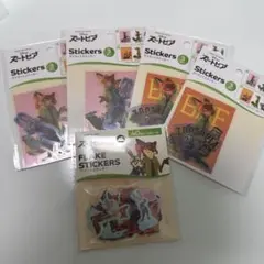 ズートピア キャラクターシール 5枚　まとめ売り