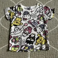 Sanrio Characters 総柄 Tシャツ 95cm