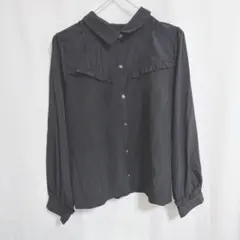 axes femme Poetique ブラック長袖シャツのサムネイル