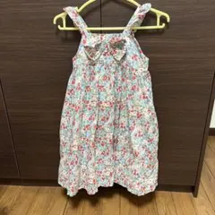 タルティエーヌショコラ花柄 ノースリーブ ワンピース リボン付きのサムネイル