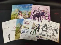 映画　ポッピンQ　入場特典　ミニ色紙　ポストカード　リーフレット　黒星紅白