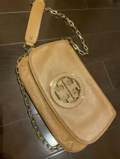 ToryBurch トリーバーチ　ショルダー　クラッチ　バッグ　ブラウン