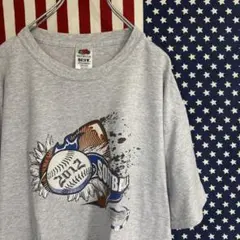 輸入古着 ソフトボール 半袖Tシャツ 【XL】