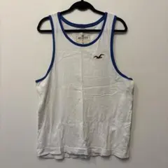 Hollister タンクトップ ホワイト ブルー Mのサムネイル