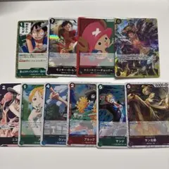ワンピースカード　SR ルフィ　チョッパー　ナミ　ロビン　ウソップ　サンジ