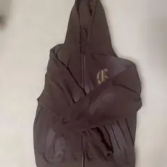 ジップパーカー ブラウン