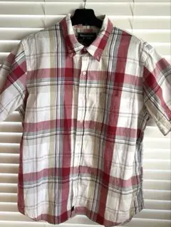 Abercrombie & Fitch チェック柄半袖シャツ XL