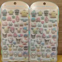 【正規品】コットンパフィー シール サンリオキャラクターズ　サンリオ　セット
