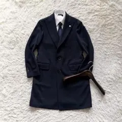 ラルディーニ　メルトンチェスターコート　ネイビー　52 IG23098AE ラルディーニ メルトンチェスターコート ネイビー 52 IG23098AE