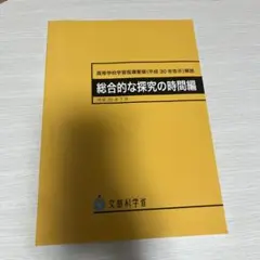 高等学校学習指導要領解説 総合的な探究の時間編 文部科学省