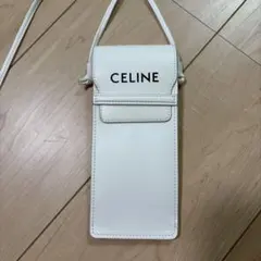 CELINE ホワイト スマホショルダーバッグのサムネイル