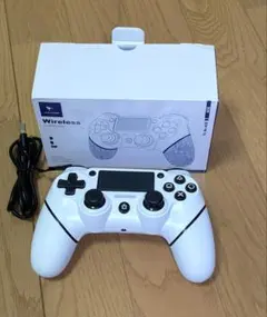 PS4 ワイヤレスコントローラー ホワイト AceGamer