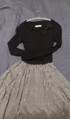 Rene リボンチェックワンピースのサムネイル
