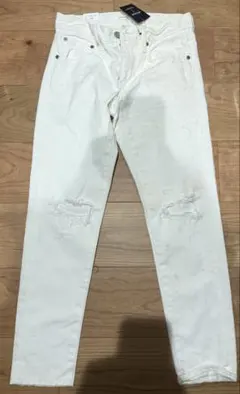 moussy ホワイト スキニージーンズ　25