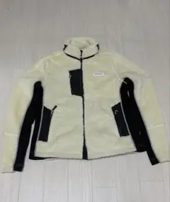 BRIEFINGフリースジャケット アイボリー・ブラック サイズS