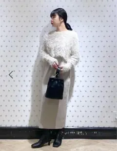 Apartbylowrys シャギー2Pニットワンピース