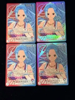 ワンピースカード ネフェルタリ・ビビ 4枚セット EB03-001 Lパラレルのサムネイル
