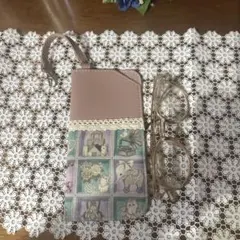 ユキエモンハンドメイド メガネケース ストラップ付き