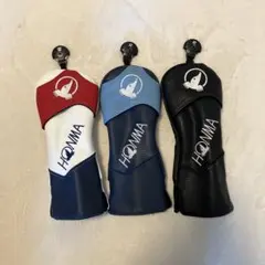 HONMA ゴルフ ユーティリティ用ヘッドカバー 3点セット