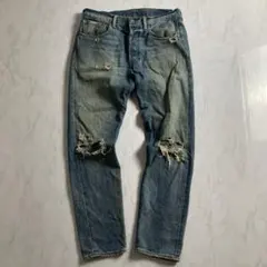 リーバイス501 CT ストレートストレート グランジ ボロ W32 L30