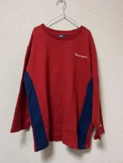 美品Champion 長袖Tシャツ 赤/青ロンTルームウェア　サイズ150