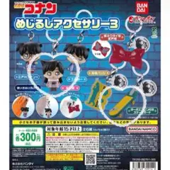 ꒰ 2点セット ꒱ 名探偵コナン めじるしアクセサリー3 毛利蘭・スケートボード