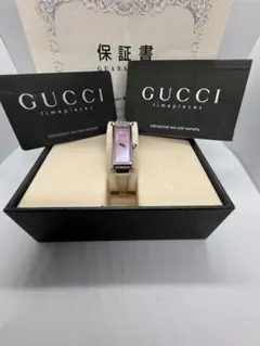 ☆極美品☆ GUCCI 1500L ゴールド スクエア 黒 ギャランティつき 000000004855_Hi2MzIv.jpg