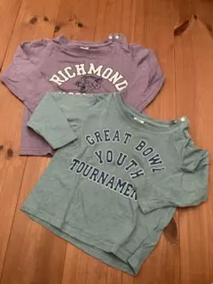 ロンT トップス　カットソー　ロゴTシャツ　デビロック　90 95