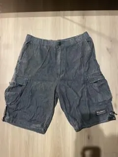 hudaon nycブラック デニムハーフパンツ