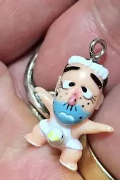 志村けんおじさん アヒルパンツ キーホルダー ミニフィギュア