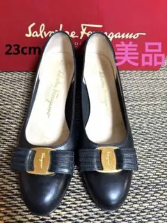 Salvatore Ferragamo ブラックパンプス 6