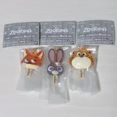ズートピア アイスキャンディチャーム ニック ジュディ クロウハウザー セット
