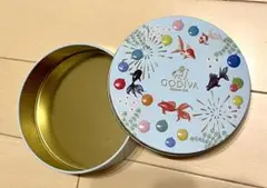 GODIVA 空き缶 夏限定金魚デザイン