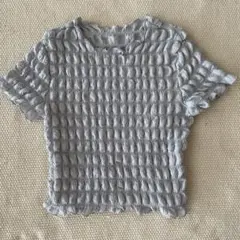 GU シャーリングTシャツ 半袖 グレー Mサイズ