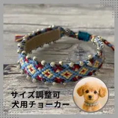 犬用チョーカー　 パピーカラー　アクセサリー　ミサンガ編み　18