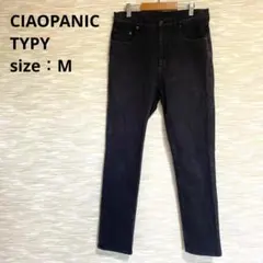 チャオパニックティピー ブラックデニムパンツ ストレート ストレッチ Mのサムネイル