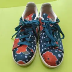 再再値下げ！希少 花柄 アディダス スタンスミス22.5cm