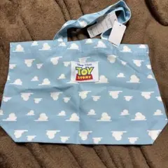 トイ・ストーリー 水色雲柄トートバッグ