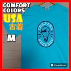 USA 古着 COMFORT COLORS Tシャツ ライトブルー M