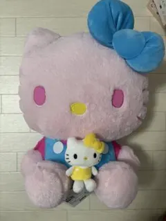 ハローキティ　ぴんくとみずいろドール　GJ　特大ぬいぐるみ　サンリオ