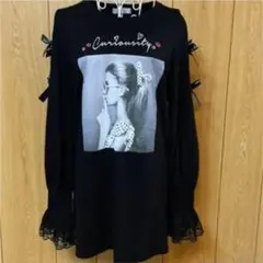 ❤️アンクルージュ　リボンロンT シャツワンピース品❣️美品！大幅値下げ❣️