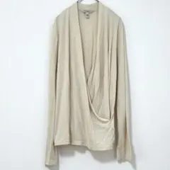 バナリパ THREADSOFT カシュクール風 カットソー【L】 ベージュ