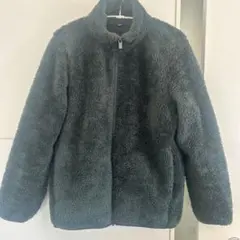 ユニクロ　フリースジャケット　フルジップグリーン
