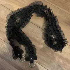 ブラックフリルストラップ